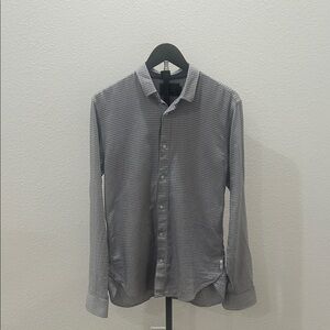 Scotch & Soda Blue and White Checkered Shirt